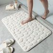 3D Bathroom Anti-Slip Mat Pebble Patterned Absorbent Pad Bath Mats Doormat Carpet Cobblestone Embossed Door Floor