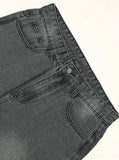 Men's Anime Spring Casual Solid Color Jeans with Star Patches And Pockets for School