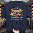 Men's Summer 100% Cotton Casual Fashion Camping Dad Pattern Printed Loose Breathable Round Neck Short Sleeve T-shirt