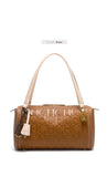 C-H Women's Boston Bag Autumn Winter New Collection Letter Design Texture Shoulder Bags