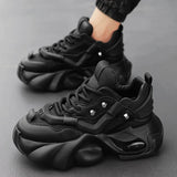 Men's Shoes Luxury Casual Breathable Sneakers for Men Comfortable Low Top Platform Boots for Men Height Increasing Sneakers
