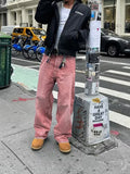 Men's Casual Retro Street Straight Leg Jeans with Pockets