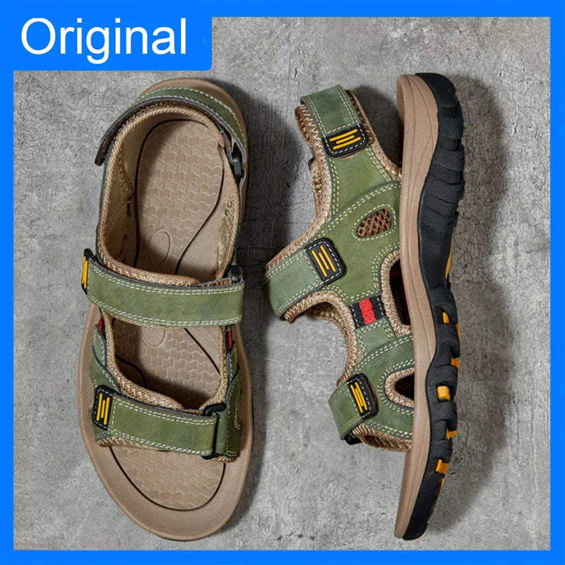 Mens Sandals Soft Non Slip Soles Outdoor Water Hiking Shoes Mesh Quick Drying Breathable Casual Walking Summer Sandals Man