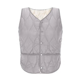 Women's Warm Vest Lightweight Slim Short Single-Breasted Cold-Proof Vests Winter Outdoor Sports Hiking Vests with Pockets