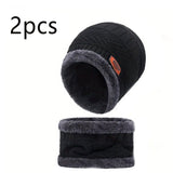 Winter Hat for Men Women Beanie Hats Scarf Glove Earmuff Set Thick Warm Slouchy Beanies Hat for Boy Girl Cap