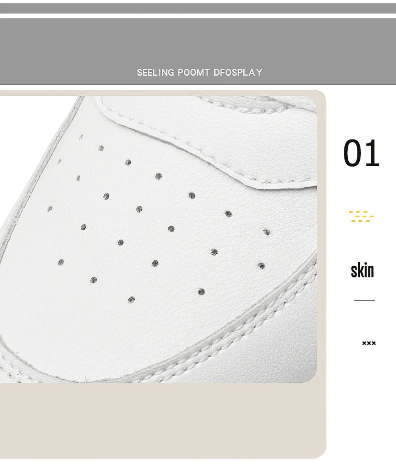 High Quality Men Sneakers Elevator Shoes for Men Fashion Casual Shoes Comfortable Leather Sports Shoes Height Increase 6/8/10cm