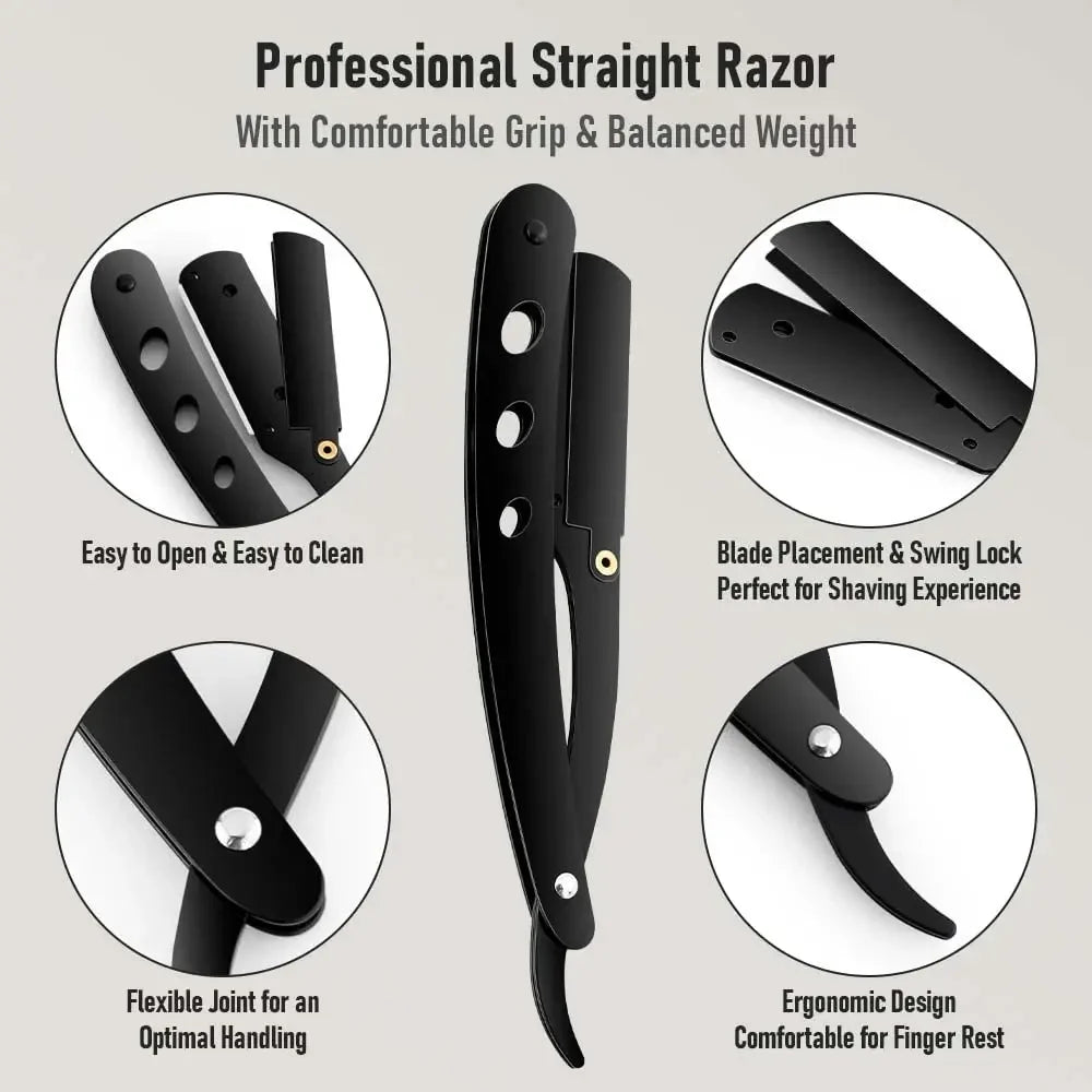 NEW Manual Shaver for Men Barbershop Razor Stainless Steel Shank Is Easy To Use Safety Razor Shaving Razor with Blades