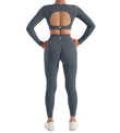 2PCS Yoga Suit Women Sports Set Quick-Drying Gym Set Tracksuit Running Workout Long Sleeve Sports Shirt Yoga Set Yoga Clothing