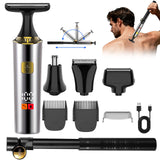 Hatteker Electric Rechargeable Full-Body Hair Trimmer Men's Shaver Grooming Clippers Adjustable Personal Hygiene Hair Removal Device