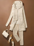 NewBang Women Sleeveless Long Waistcoat Autumn Winter Ultra Light Down Vest With Hooded Female Portable Duck Down Coat