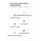 Five-Knife-Headed Bald Artifact, Full-Body Water-Washed Electric Razor, Self-Scraping To Remove Hand Residues, Quick Shaving Without Stubble, For Men