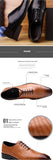 Luxury Mens Leather Shoes Retro Carved Lace-up Brogue Oxford Wedding Men Dress Shoes Male Formal Business Gentleman Office Shoes