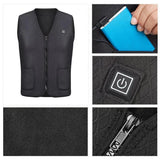 Winter 9/5 Zone Heating Jacket Fast Heating Safety Long Battery Life USB Smart 3 Heating Levels Clothing Unisex Hiking Cycling
