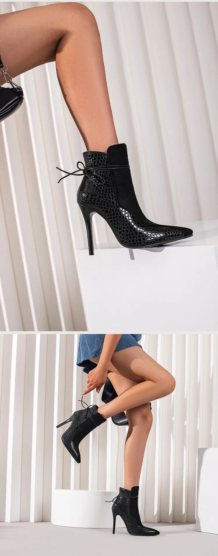 Large Size 34-48 Suede Leather Patchwork Women's Leather Boots Sexy Leopard Print Lace Fashionable Personalized Women's Boots