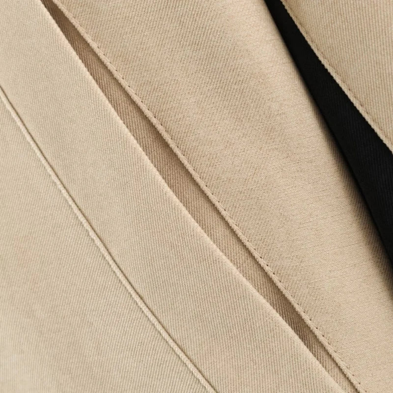 High Quality Chic Khaki Stand Collar Zipper Jackets 2026 Casual Long Sleeve Outerwear Female Fashion Loose Coats For Woman