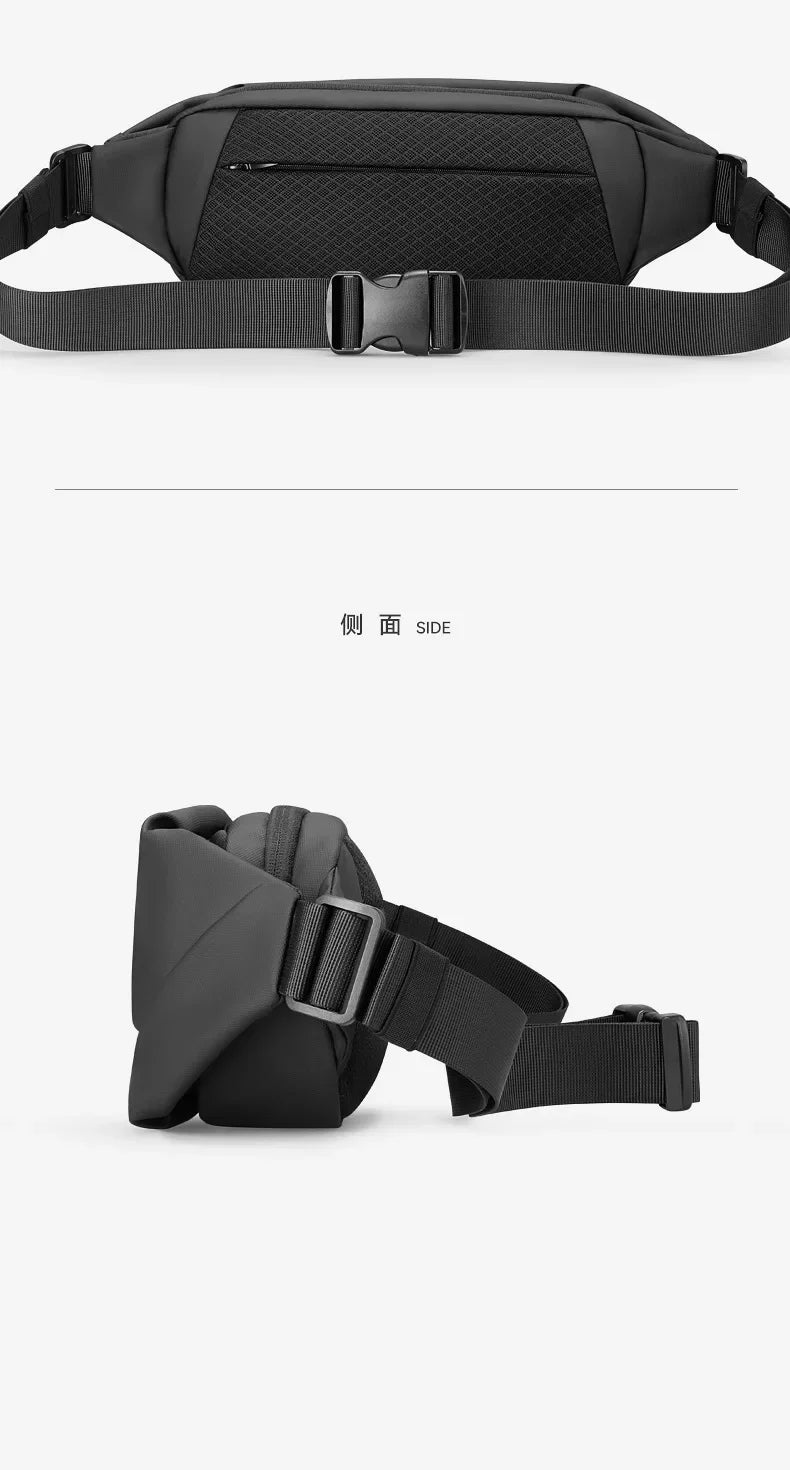 Mark Ryden Men's Handbag Man Belt Pouch Sports Casual Cycling Small Waist Pack Crossbody Bag Shoulder Bag Men's Crossbody Chest