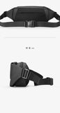 Mark Ryden Men's Handbag Man Belt Pouch Sports Casual Cycling Small Waist Pack Crossbody Bag Shoulder Bag Men's Crossbody Chest