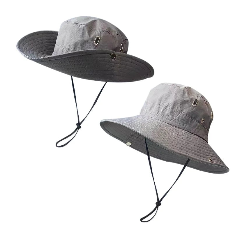 Women's Hiking Bucket Hat, Outdoor Wide brim Fishing Hat, Trekking Sun Hat, Western Big Head Circumference Cowboy Hat for Men
