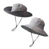 Women's Hiking Bucket Hat, Outdoor Wide brim Fishing Hat, Trekking Sun Hat, Western Big Head Circumference Cowboy Hat for Men