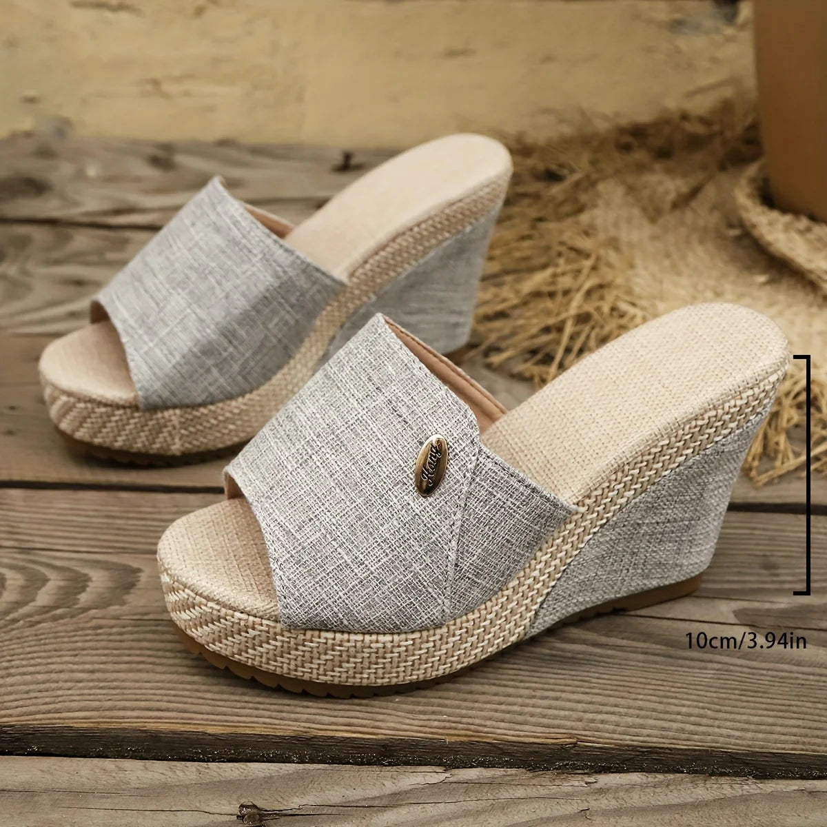 Summer 2026 Outdoor Fashionable Versatile Slope Heel Sandals New Arrival Comfortable Casual Slip-On Women's Shoes