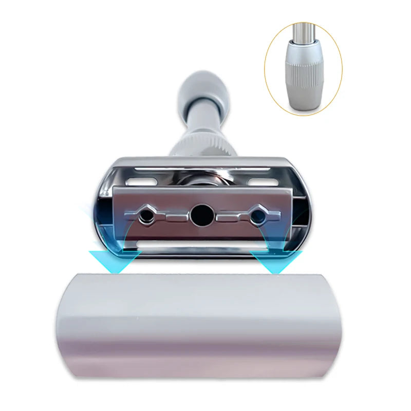 Whityle 19T High-Quality Unique Design Safety Shaver 1-8 Adjustable Sharpness Double-Edged Blade Shaving Razor for Male & Female