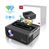 Smart Projector Full HD 1080P Home Theater Projector 4K Projectors Android 9 5G WIFI LED 8K Video Projectors Mini for Phone