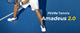 FitVille Men's Wide Width 2E Professional Tennis Training Shoes, Breathable Lightweight Non-Slip Sports Sneakers Equipped with Arch Support for All Day Wear