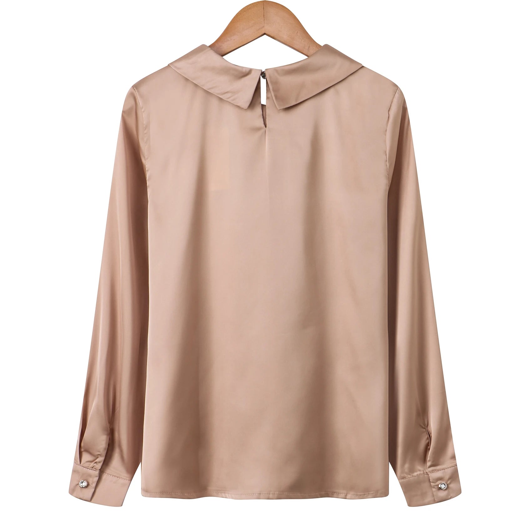 Women blusas long sleeved Slim plus size silk satin shirts office ladies work female Chiffon blouse Elegant blusa feminina