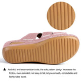 Summer 2025 women's sandals with exposed toes, retro anti slip leather casual women's fashionable versatile sandals