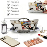 1Pc Black Glitter Rhinestone Top Handle Evening Clutch Bag, Women Sparkly Formal Handbag with Detachable Chain Strap, Elegant Purse for Wedding Party Prom Cocktail