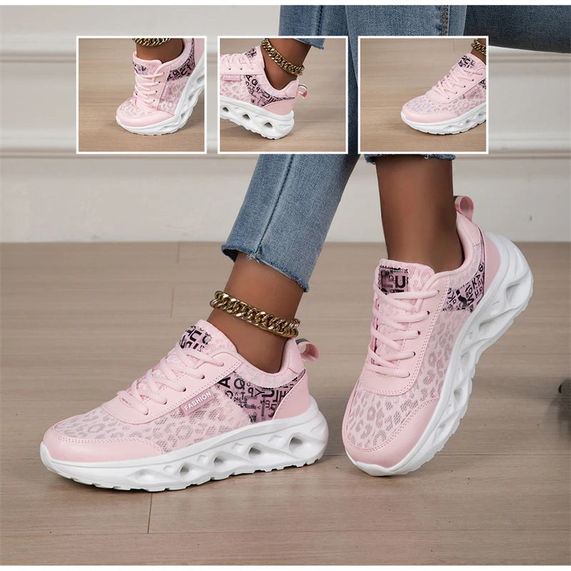Wide Toe Women's Walking Shoes Pink Barefoot Sneakers For Women Flat Sneakers Comfy Non-slip Casual Sports Shoes Women Trainers