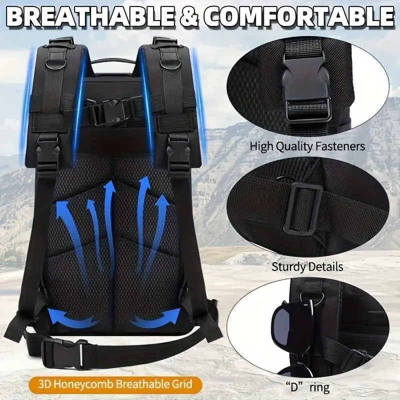 1pc 25L hiking daypack backpack Lightweight Rucksack bag for men and women Tactical Traveling Cycling Outdoor Sport