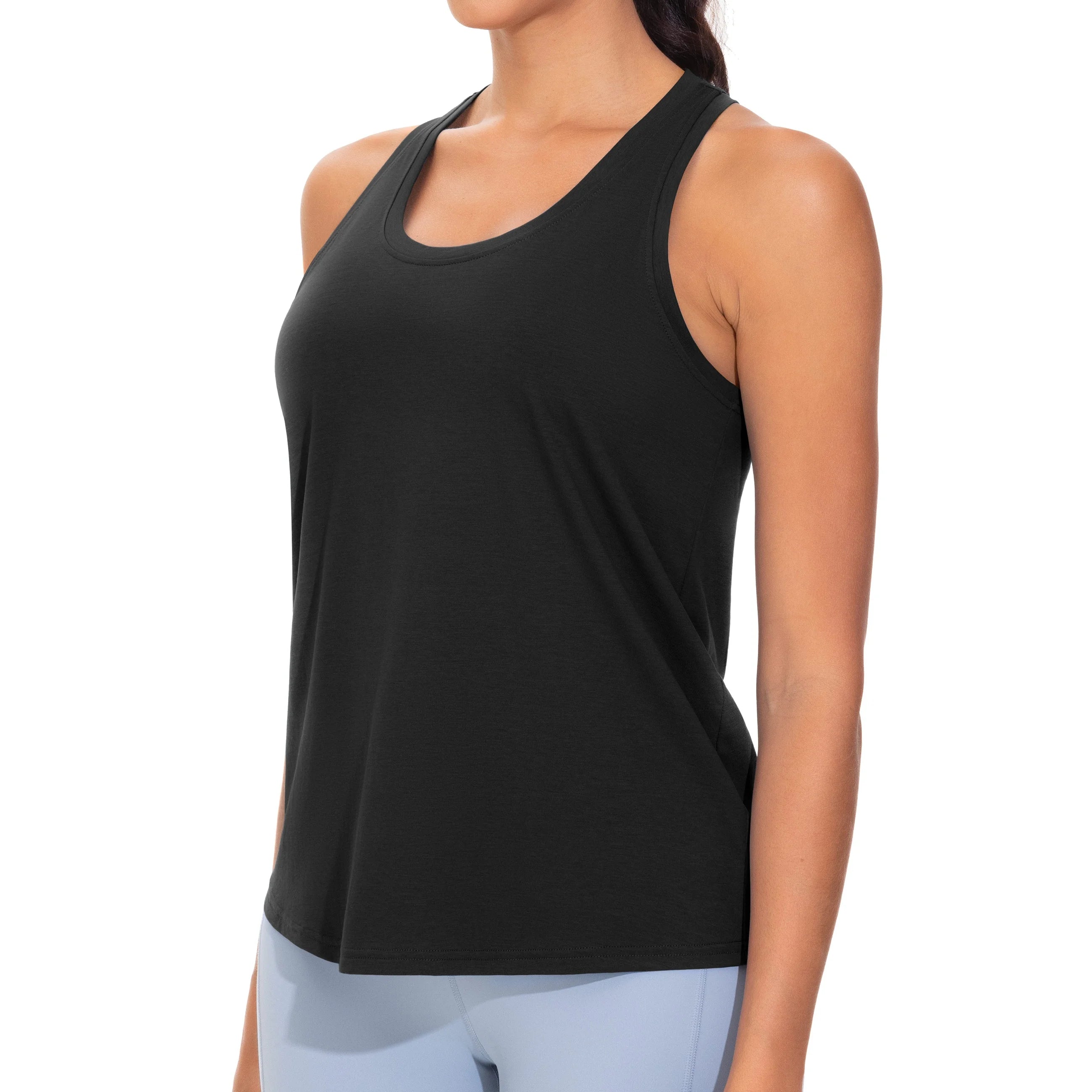 THE GYM PEOPLE Women's Racerback Workout Tanks Tops Sleeveless Running Athletic Yoga Shirts