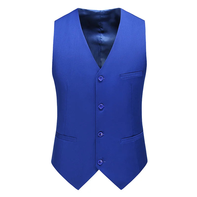 Vest for Men 17 Colors Solid Color Slim Single Breasted Waistcoat Business Fashion Casual High Quality Men Clothing Suit Vests