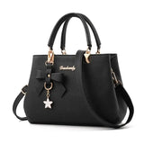 Women Messenger Bags With Flower Pendant Office Ladies Fashion Totes Pure Handbag For Female New Crossbody Shoulder Bags