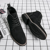 Pointed Toe Chelsea Boots Leather Men Winter Boots Winter Shoes for Men 2025 Male Boots Mens Ankle Shoes Zapatillas Male Hombre