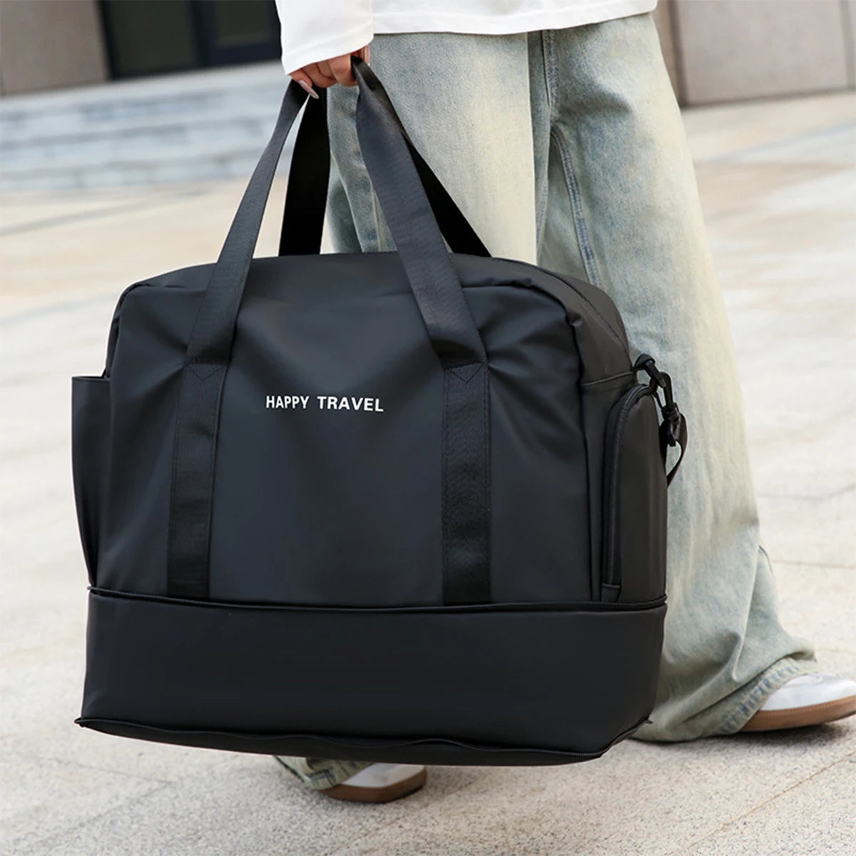 Large Gym Bag for Women Men Duffle Bag With Wet Dry Separation | Shoe Compartment,Large Capacity, Ideal for Yoga Traveling Weekend Dance Fitness Gym Sports Ideal for Travel, Gym, Sports, Duffel, Weekender