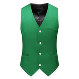 Vest for Men 17 Colors Solid Color Slim Single Breasted Waistcoat Business Fashion Casual High Quality Men Clothing Suit Vests