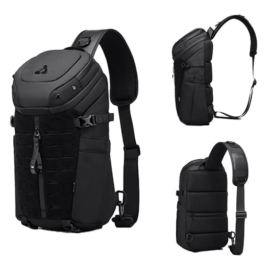 Ozuko Chest Bag Cross Bag Men Waterproof USB Man Crossbody Bag Anti-Theft Short Travel Messenger Sling Fashion Designer