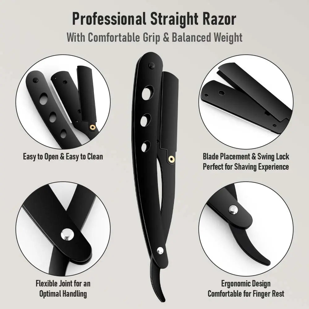 NEW Manual Shaver for Men Barbershop Razor Stainless Steel Shank Is Easy To Use Safety Razor Shaving Razor with Blades