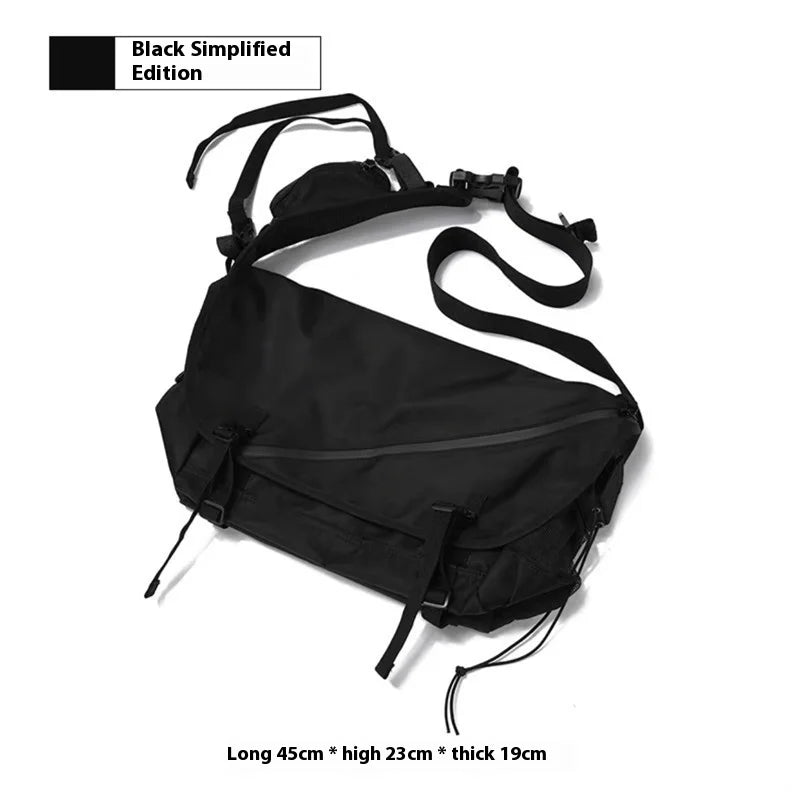 Causal Nylon Shoulder Man Bag Japanese Teenager School Laptop Sling Men's Bag Streetwear Travel Cross Bag Messenger Bags for Men