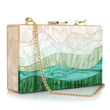 Acrylic Chain Handbag Box Clutch Evening Bags Luxury Wedding Women Dinner Dress Purses Ladies Chic Party Shoulder Crossbody Bags