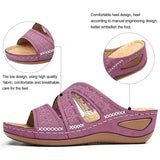 Summer 2025 women's sandals with exposed toes, retro anti slip leather casual women's fashionable versatile sandals