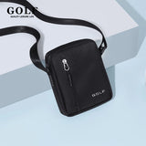 GOLF Mini Shoulder Bag Man Crossbody for Men Black Cross Bag Casual Slim Oxford Small Cell Phone Sling Messeng Bag Lightweight