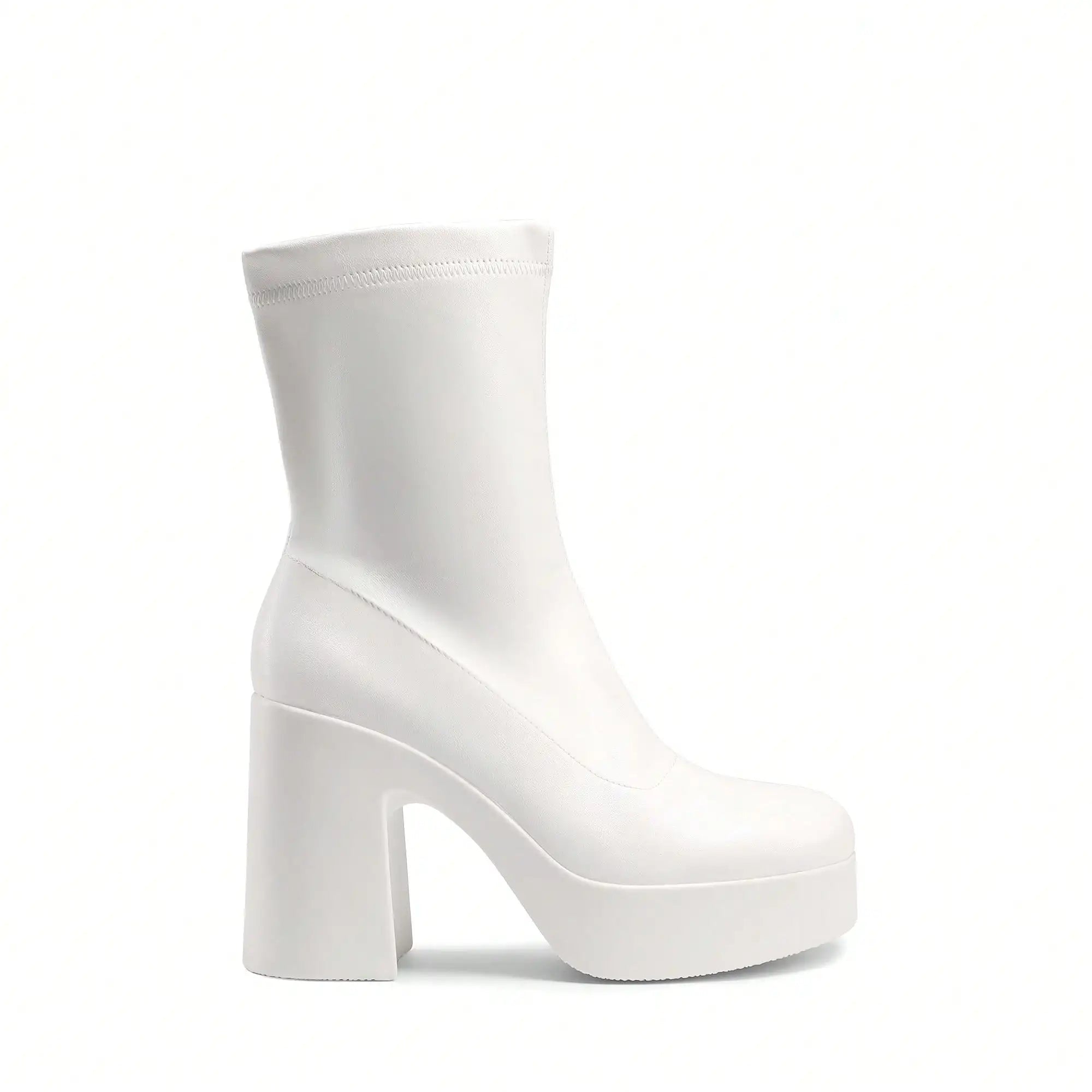 Women's Chunky Platform Ankle Boot High Block Heels Square Toe Lightweight Comfort Party Dress Booties Shoes For Women sx2308109273973634