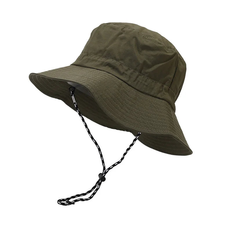 Quick Drying Fisherman Caps Women Men Outdoor Sun Anti-UV Protection Panama Hats Waterproof Camping Foldable Bob Bucket Sunhats