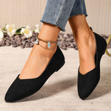 New Style Pointed Toe Shallow Mouth Breathable Bow Decoration Fashionable and Elegant Casual Flat Shoes for Women Zapatos Mujer