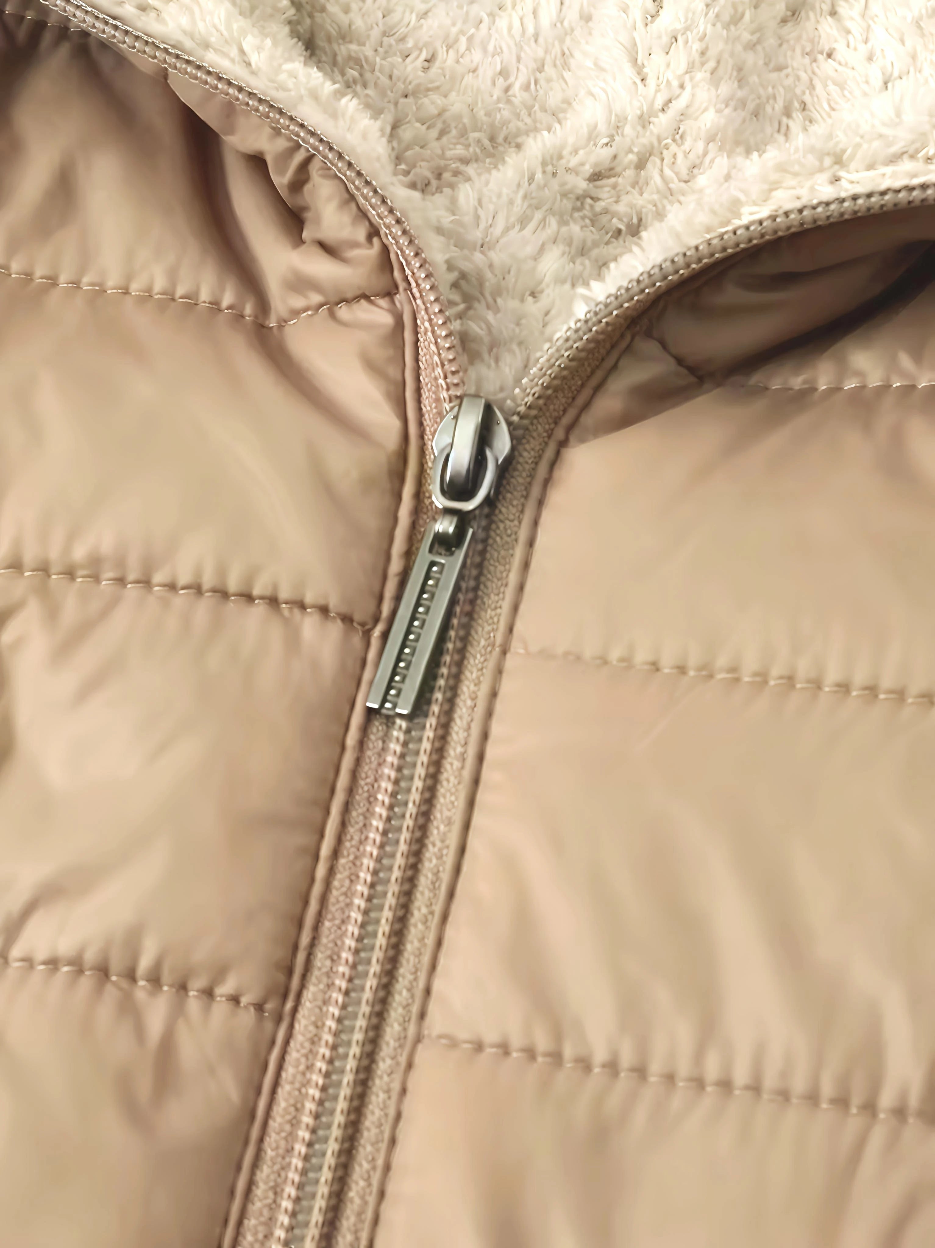 Autumn and Winter New Mid Autumn Long Hooded Cotton Jacket with Fleece for Warmth, Women's Coat