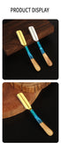 1Pc New Pro Wood Handle Baber Straight Razor Manual Zinc Alloy Beard Shaving Knife Holder For Men Salon Hair Removal Tools