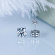 IOGOU 3mm/4mm/5mm/6.5mm/8mm/9mm/10mm/11mm D VVS1 Moissanite Stud Earrings 925 Silver Four Claw Earrings For Women Fine Jewelry